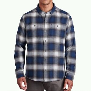 KUHL Law Flannel LS Plaid Shirt Men's Men’s Size Medium